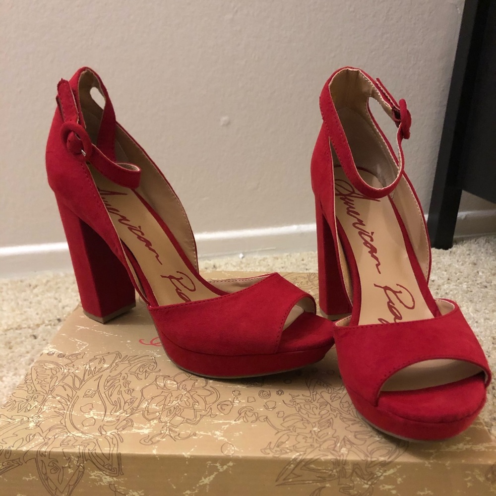 American Page Red High Heels